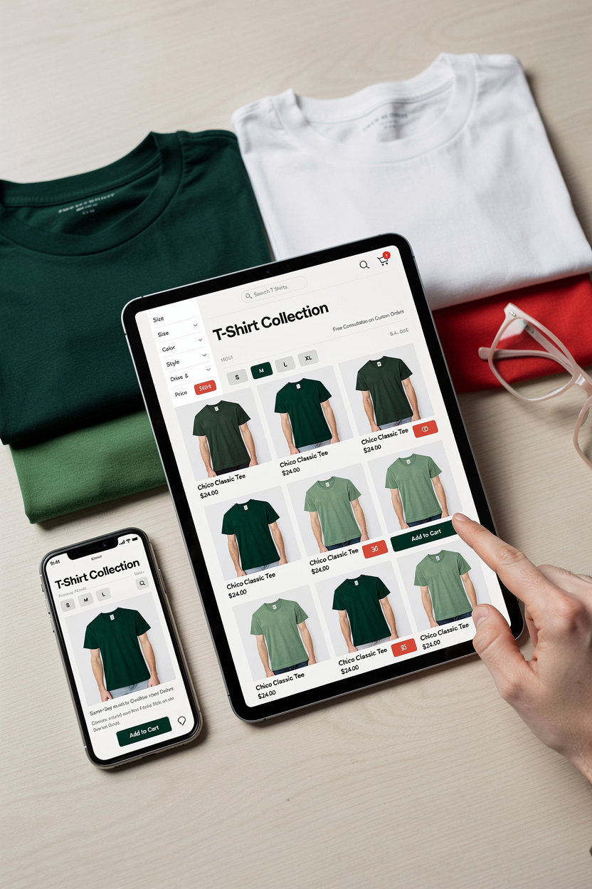 Stop And Shop premium T-shirt collection featuring quality fabrics and styles